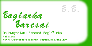 boglarka barcsai business card